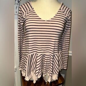 We The Free Striped Top Size X Small